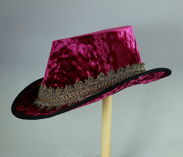 Purple Velvet Top Hat