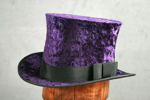 Top Hat - Purple Crushed Velvet – Tall Toad