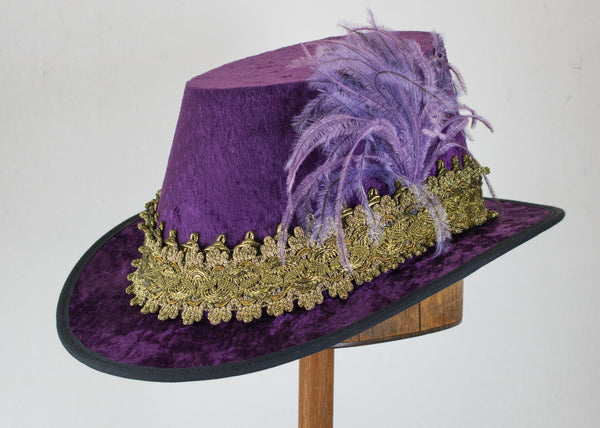 Vintage Dale offers Eggplant Velvet Garden Party Hat